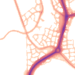 Daytime road noise heatmap for TF4 2GQ