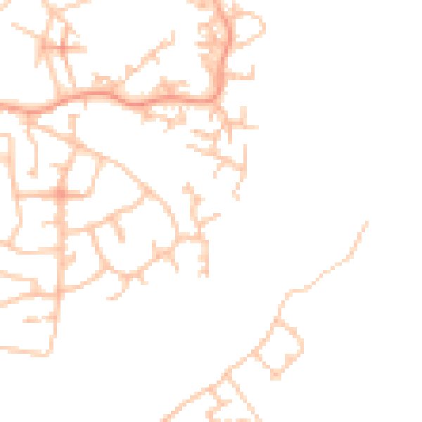 Daytime road noise heatmap for TF4 2HA