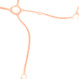 Night-time road noise heatmap for TF4 2JD