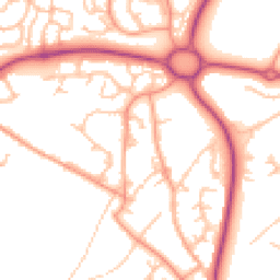 Daytime road noise heatmap for TF4 2JS