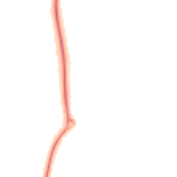 Night-time road noise heatmap for TF4 2NE