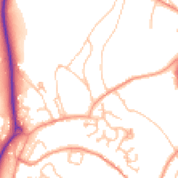 Daytime road noise heatmap for TF4 2NG