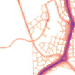 Daytime road noise heatmap for TF4 2PQ