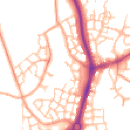 Daytime road noise heatmap for TF4 2PY