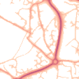 Daytime road noise heatmap for TF4 2QA