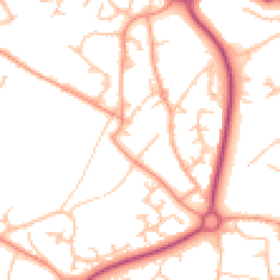 Daytime road noise heatmap for TF4 2QD