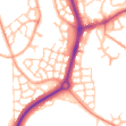Daytime road noise heatmap for TF4 2SJ