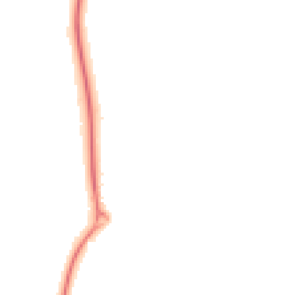 Night-time road noise heatmap for TF4 2SQ