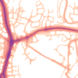 Daytime road noise heatmap for TF4 2TP