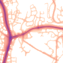 Daytime road noise heatmap for TF4 2TQ