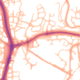 Daytime road noise heatmap for TF4 2TS