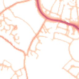 Daytime road noise heatmap for TF4 3AQ