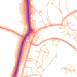 Daytime road noise heatmap for TF4 3BW