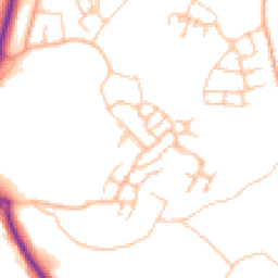 Daytime road noise heatmap for TF4 3EQ