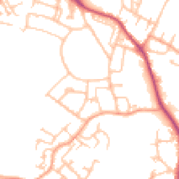 Daytime road noise heatmap for TF4 3EU