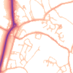 Daytime road noise heatmap for TF4 3FB