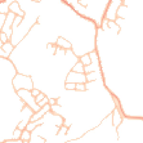 Daytime road noise heatmap for TF4 3FL