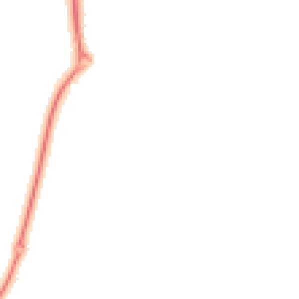 Night-time road noise heatmap for TF4 3FX