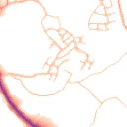 Daytime road noise heatmap for TF4 3GD
