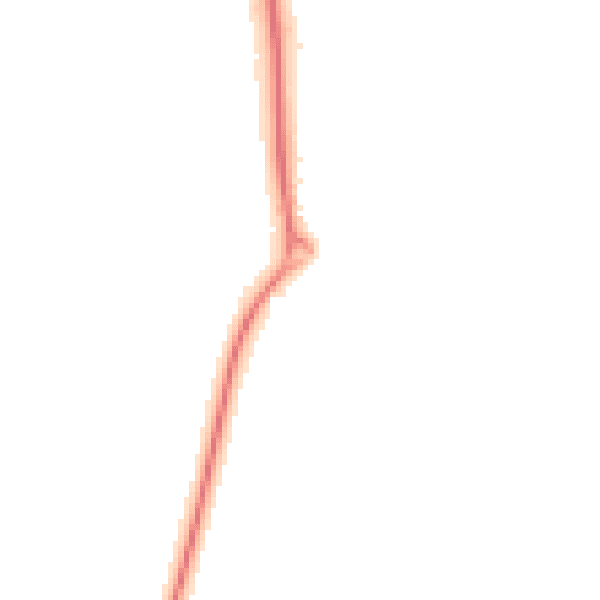 Night-time road noise heatmap for TF4 3GQ