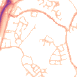 Daytime road noise heatmap for TF4 3GR