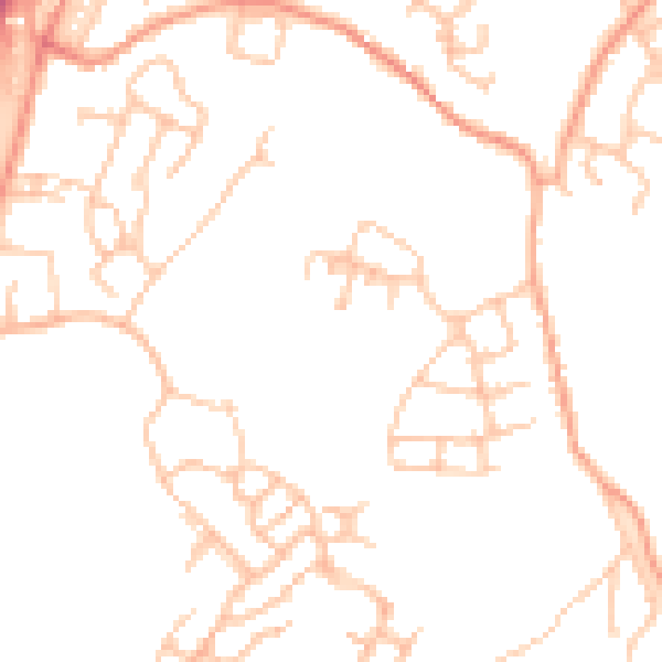 Daytime road noise heatmap for TF4 3GS