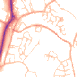 Daytime road noise heatmap for TF4 3GX