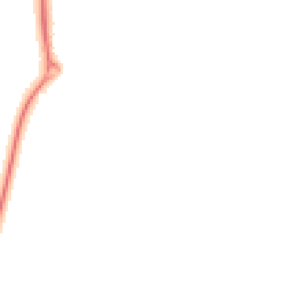 Night-time road noise heatmap for TF4 3GX