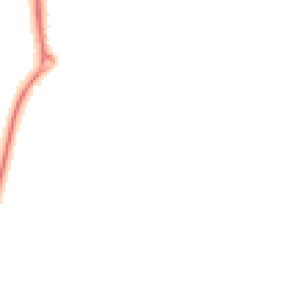 Night-time road noise heatmap for TF4 3GY