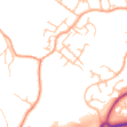 Daytime road noise heatmap for TF4 3HT