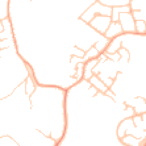 Daytime road noise heatmap for TF4 3JQ