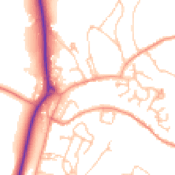 Daytime road noise heatmap for TF4 3PU