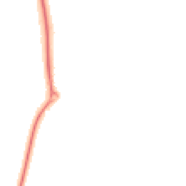 Night-time road noise heatmap for TF4 3PU
