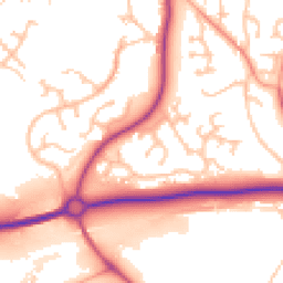 Daytime road noise heatmap for TF4 3SP