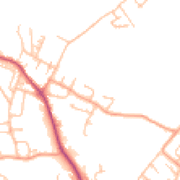 Daytime road noise heatmap for TF4 3TD