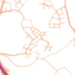 Daytime road noise heatmap for TF4 3TU