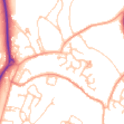 Daytime road noise heatmap for TF4 3UB