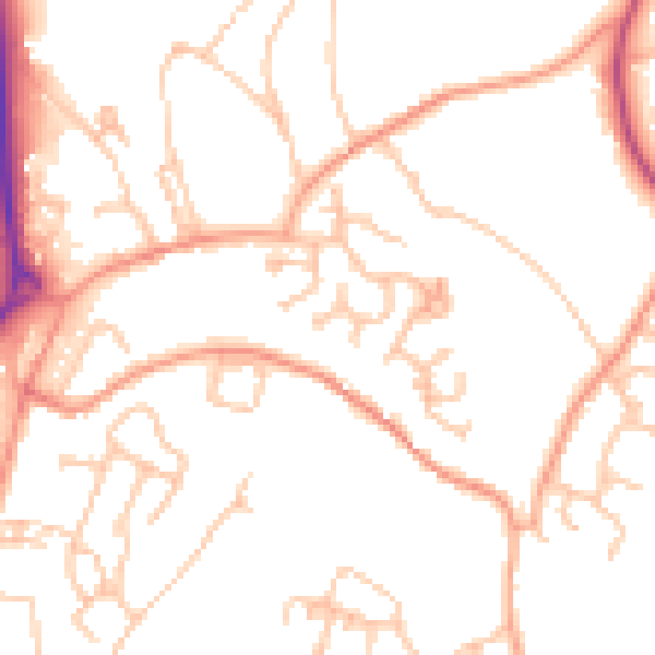 Daytime road noise heatmap for TF4 3UD