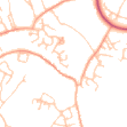 Daytime road noise heatmap for TF4 3UP