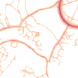 Daytime road noise heatmap for TF4 3UQ