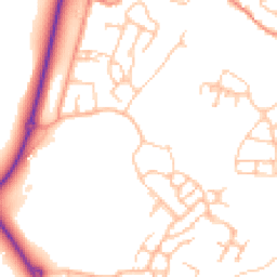 Daytime road noise heatmap for TF4 3UZ