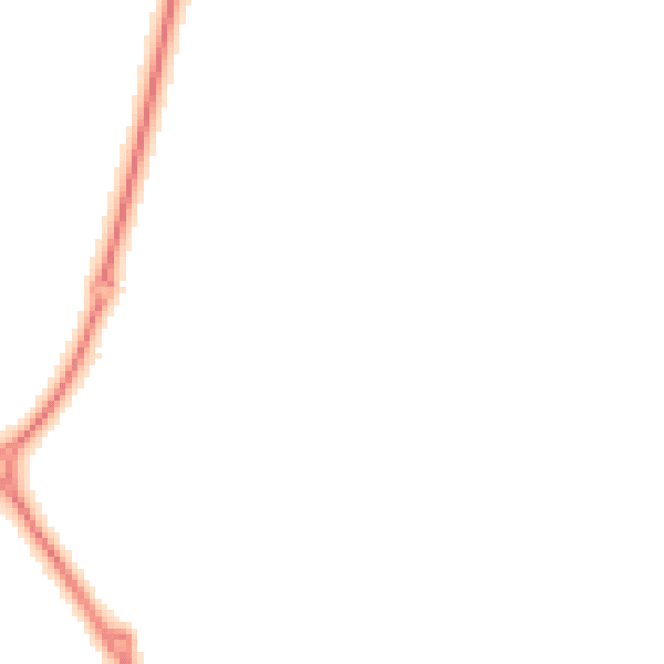 Night-time road noise heatmap for TF4 3XG