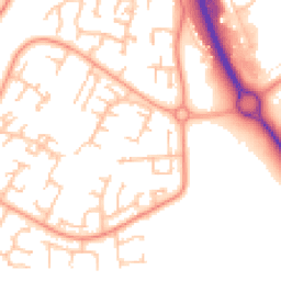 Daytime road noise heatmap for TF7 4AG
