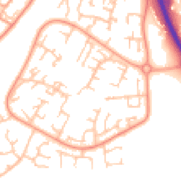 Daytime road noise heatmap for TF7 4AL