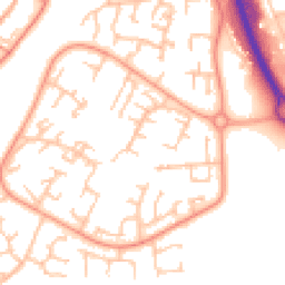 Daytime road noise heatmap for TF7 4AN