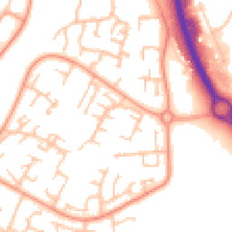 Daytime road noise heatmap for TF7 4AW