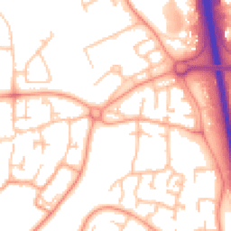 Daytime road noise heatmap for TF7 4BH
