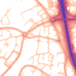 Daytime road noise heatmap for TF7 4BJ