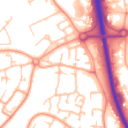 Daytime road noise heatmap for TF7 4BL