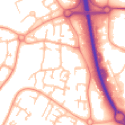 Daytime road noise heatmap for TF7 4BS